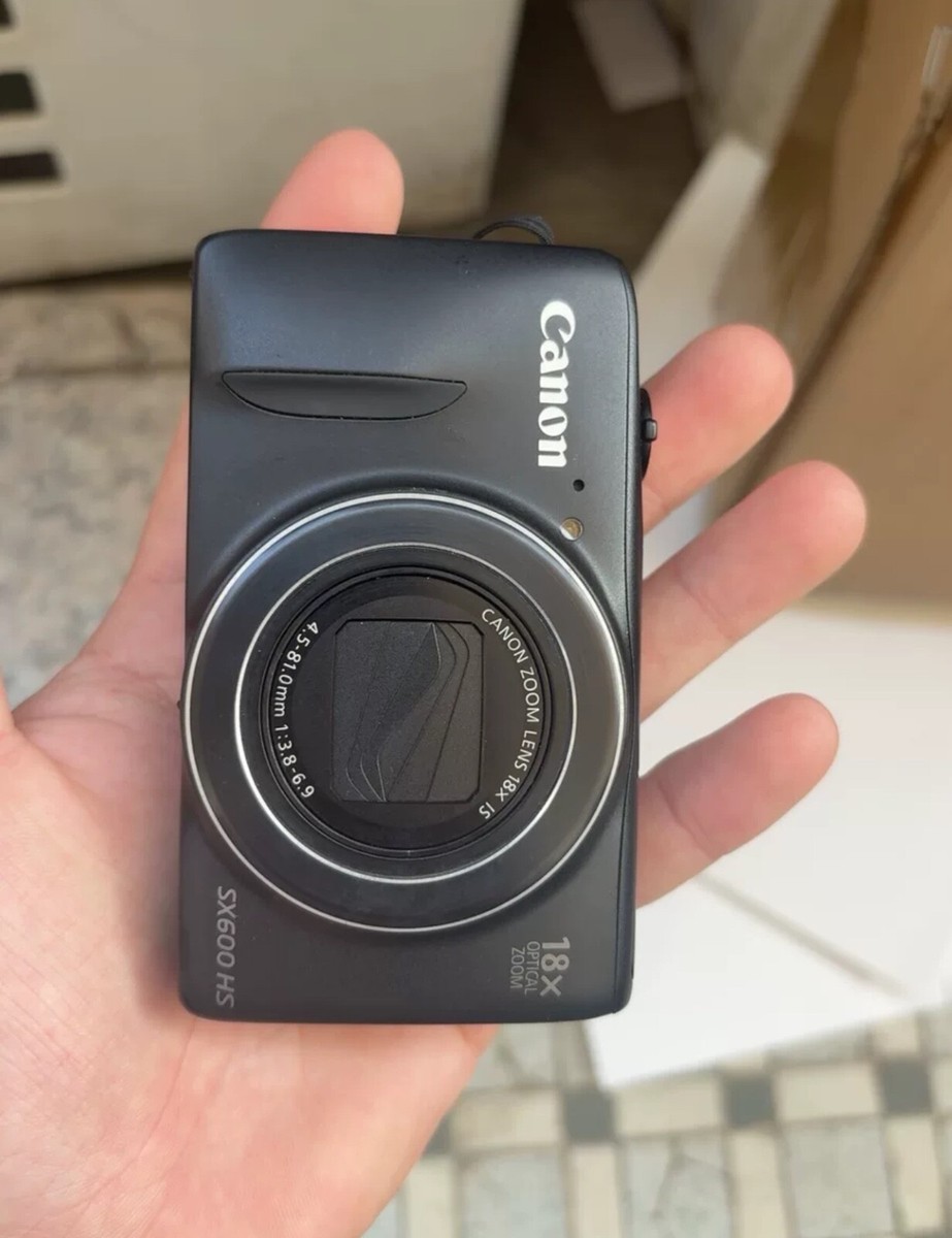 Canon PowerShot SX600 HS Compact Digital Camera Black (Preowned