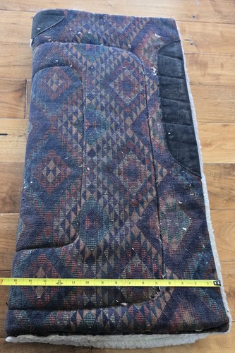 Toklat Fleece Saddle Pad Aztec Western Native Horse Tack 32x30 Natural Tribal - Picture 7 of 8