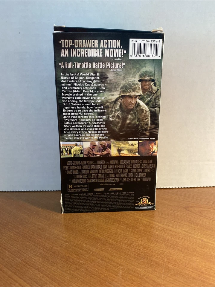 Windtalkers  ~ VHS ~ 2002 - Image 2 of 4