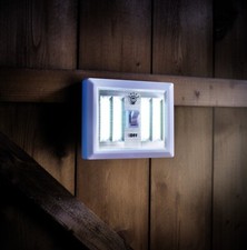 4-COB LED Battery Powered Portable Wire Free Bright Light with Central Switch