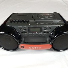 SONY ESP SPORT CFD-980 PORTABLE CD CASSETTE-CORDER RADIO PLAYER WATER RESISTANT