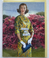 Anne Taintor All Occasion Blank Greeting Card Keep Calm Carry Cash USA 36785
