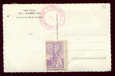 Old postcard Bandol - VAR ''vignette'' BANDOR Le Port