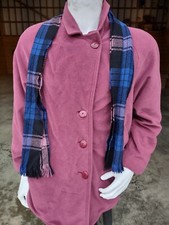 Vintage USA made Juli De Roma big button built in scarf women's jacket size 14