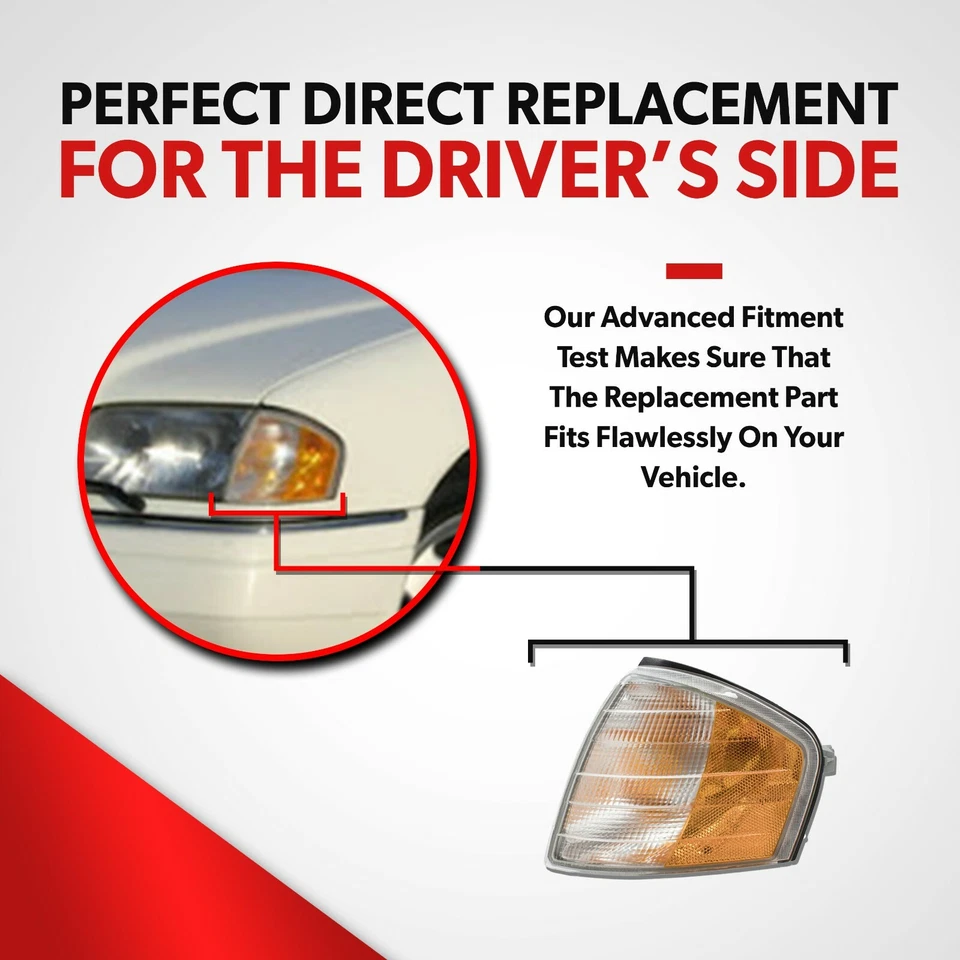 For Mercedes-Benz C220 C230 C280 C36 C43 Corner Parking Turn Signal Light Driver - Image 4 of 4