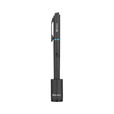 Olight Open Glow Rechargeable Penlight, 120L LED, Green Laser, Black/Blue Refil