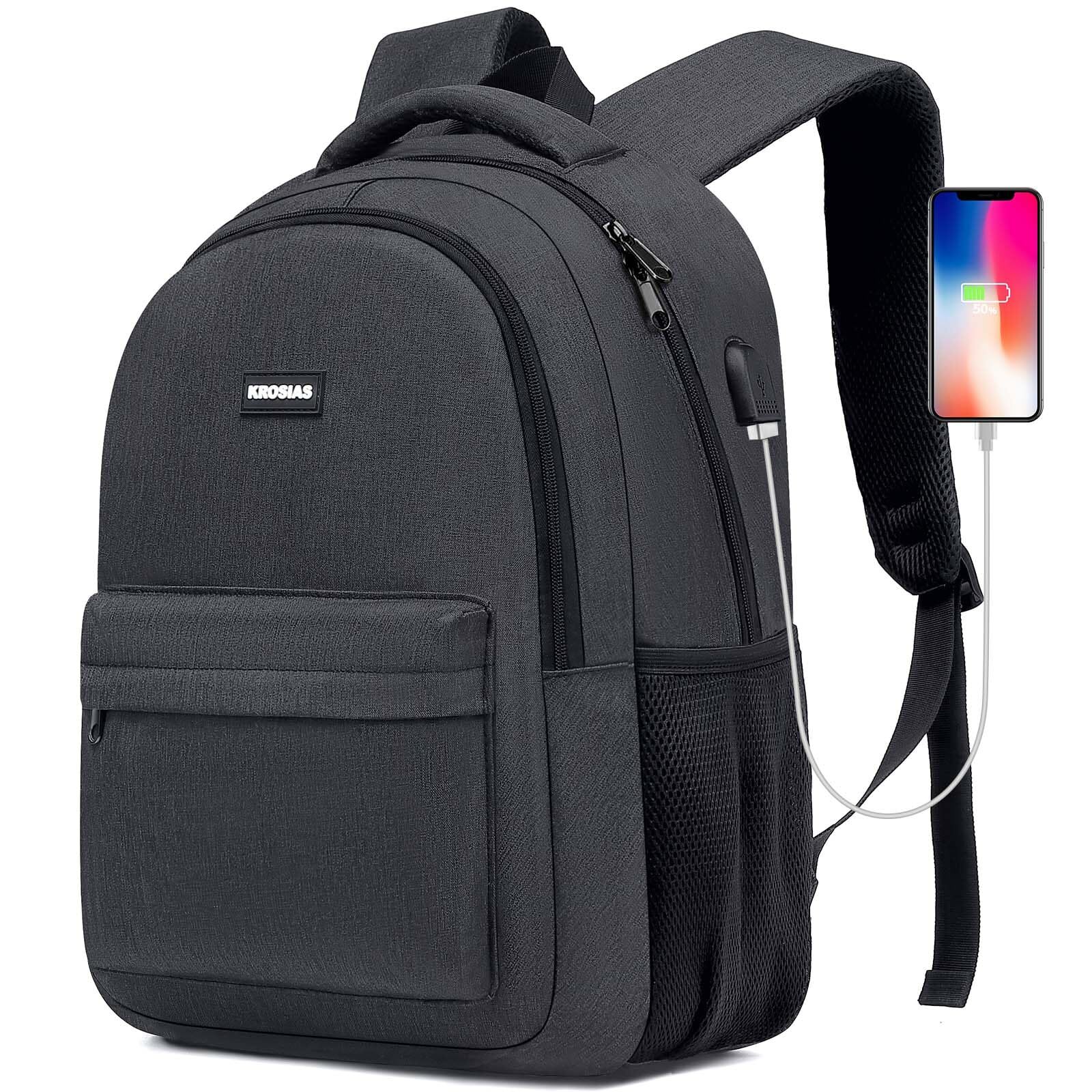 School Backpack for Teen Boys Backpack for Men and Women 15.6 inch Laptop Bac...