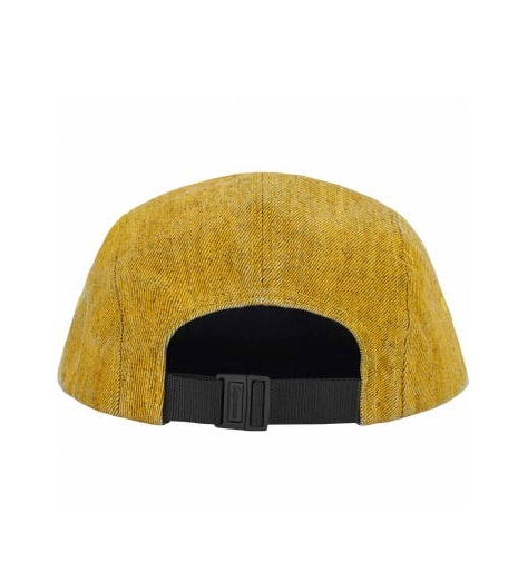 Supreme Coated Denim Camp Cap SS24 Yellow New IN HAND Box Logo