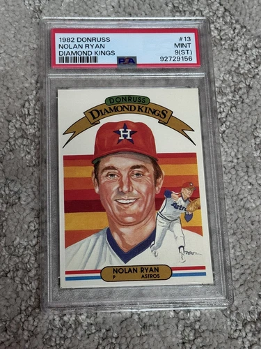 PSA 9 ST BASEBALL CARD 1982 DONRUSS HOF NOLAN RYAN HOUSTON ASTROS DIAMOND KINGS