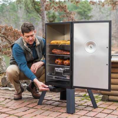 30 Analog Electric Smoker Black Steel Racks 94428272736|