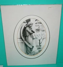 Wm. Meyer Photography Images of Angels Black & White Print w Double Mat Signed