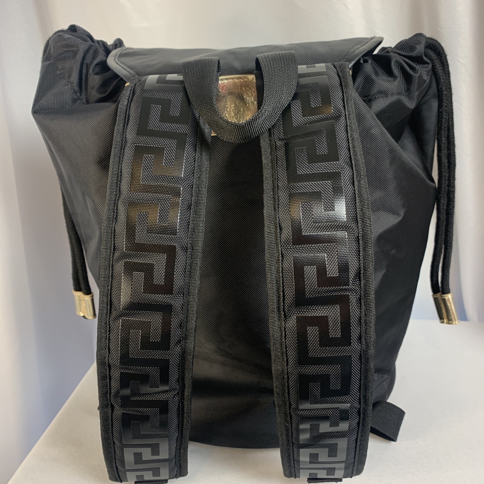 Versace Parfums Backpack Black/Gold Weekend Gym Sack … Gem