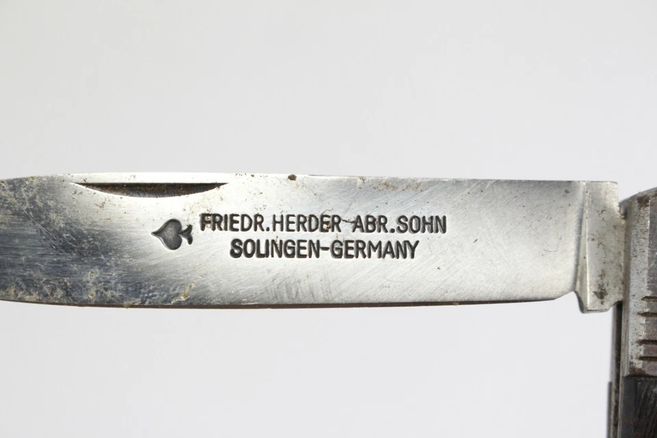 Navaja de bolsillo Friedrich Herder Abr Sohn Solingen Migro híbrida Alemania Foto 3 de 4