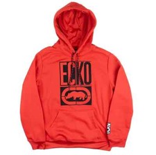 MARC ECKO ecko unltd Men  s Fleece Pullover Hoodie Sweatshirt True RED NWT