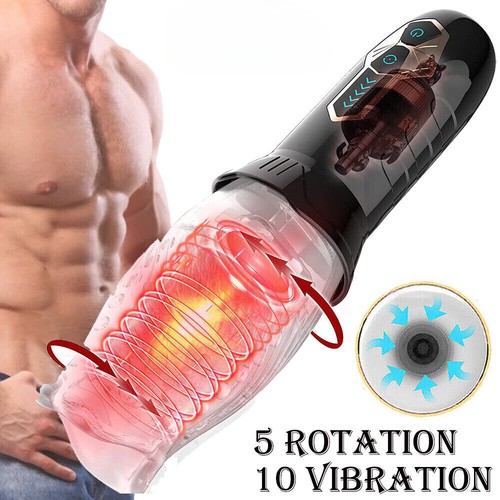 Automatic Male Masturbator Cup - Realistic Silicone Stroker, Hands-Free, Black 9 thumbnail image