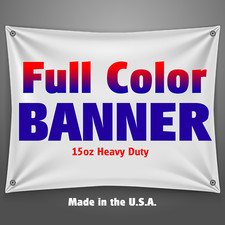 Custom Banner - 15oz Heavy Duty Vinyl Sign - Quality Personalized Event Banner