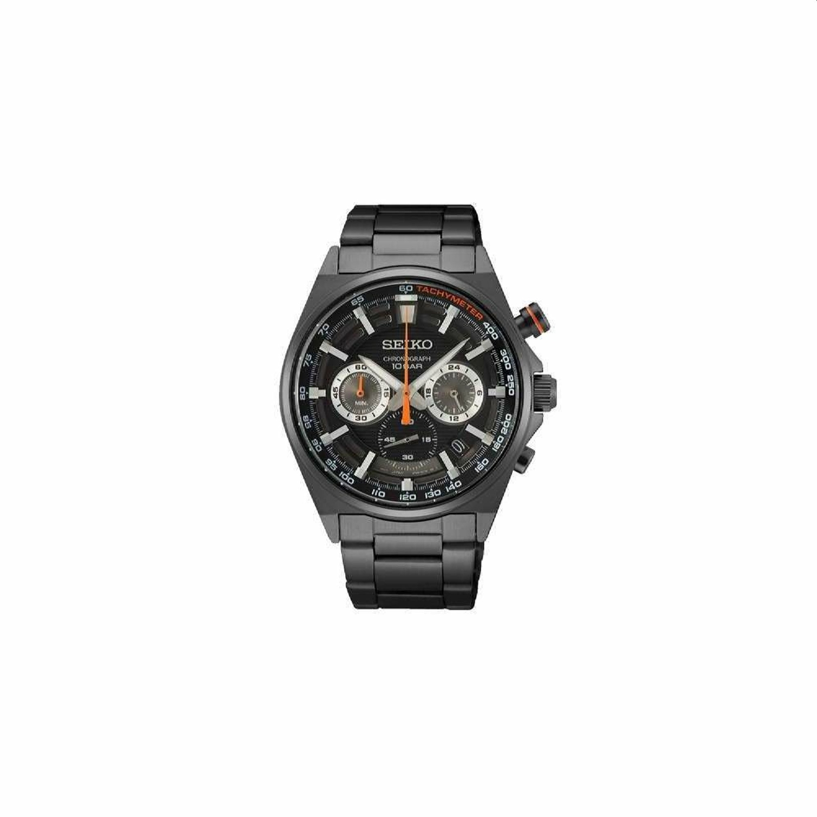 Seiko Neo Sport SSB399P1 Quartz Chronograph Black Dial Hardlex Glass  Stainless Steel Men's Watch