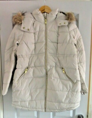 H&M MAMA Padded Jacket Light Beige UK Small LN013 GG 07