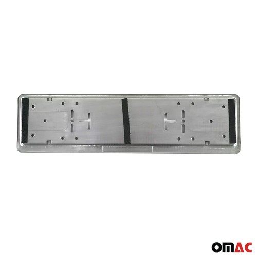 Kennzeichenhalter Nummernschildhalter für Peugeot Edelstahl Chrom Silber 2x - Bild 7 von 7
