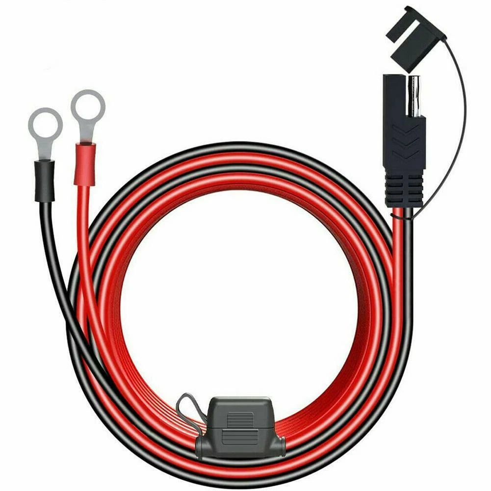 Cavo Adattatore SAE 14 AWG 1m Accendisigari Auto A Spina SAE Con Fusibile 15A E LED