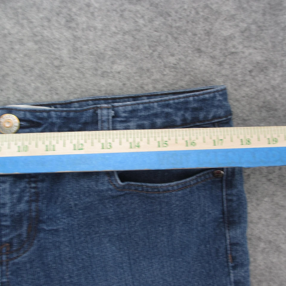 Pantalones de mezclilla para mujer Canyon River Blues 14 azules lavado medio corte bota Foto 3 de 4