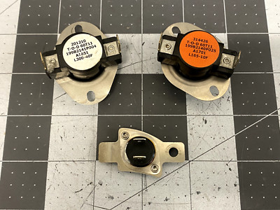 GE Dryer Thermostat Set P# WE4M398 WE4M80 WE4M300