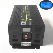 3000W LCD Solar Power Inverter Off Grid Pure Sine Wave 12V/24V/48V to 120V 60Hz
