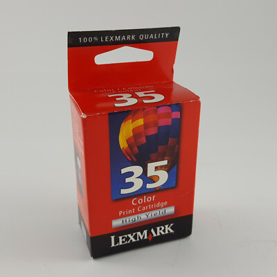 Lexmark 35 High Yield Color Ink Cartridge 18C0035 NEW Factory Sealed Genuine 