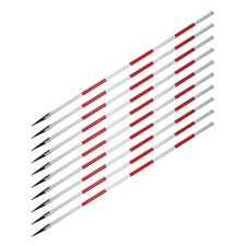 Fluchtstab Vermessungsstab 10 Stück Straßenmarkierung Schneestange Pfosten Weg