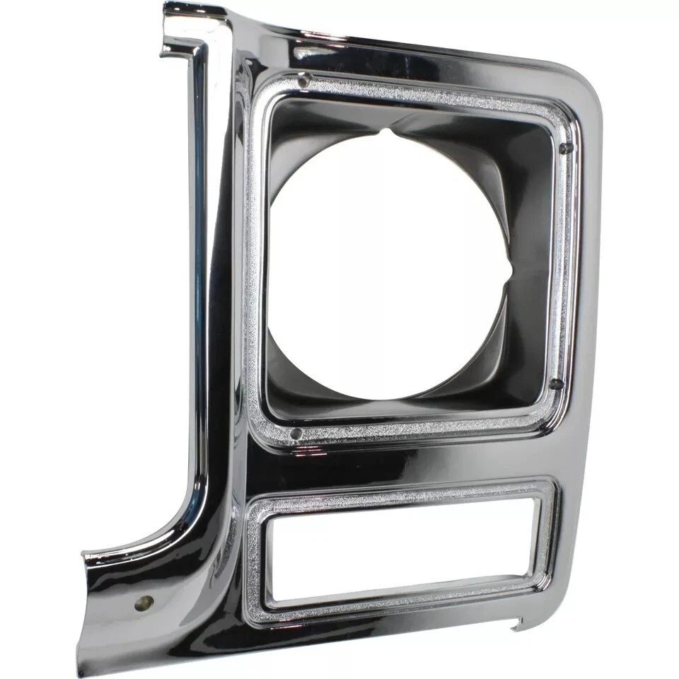 New Front Headlight Bezels Chrome 2PC Fits 1979-1980 Chevy GMC C/K Series Pickup Foto 4 de 4