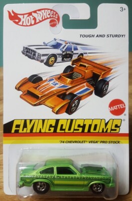 Hot Wheels Flying Customs '74 Chevrolet Vega Pro Stock Green Metal