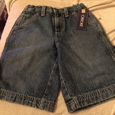 Cherokee Girls sz 6 Blue Denim Shorts Adjustable Waistband Waist 23  New W Tags
