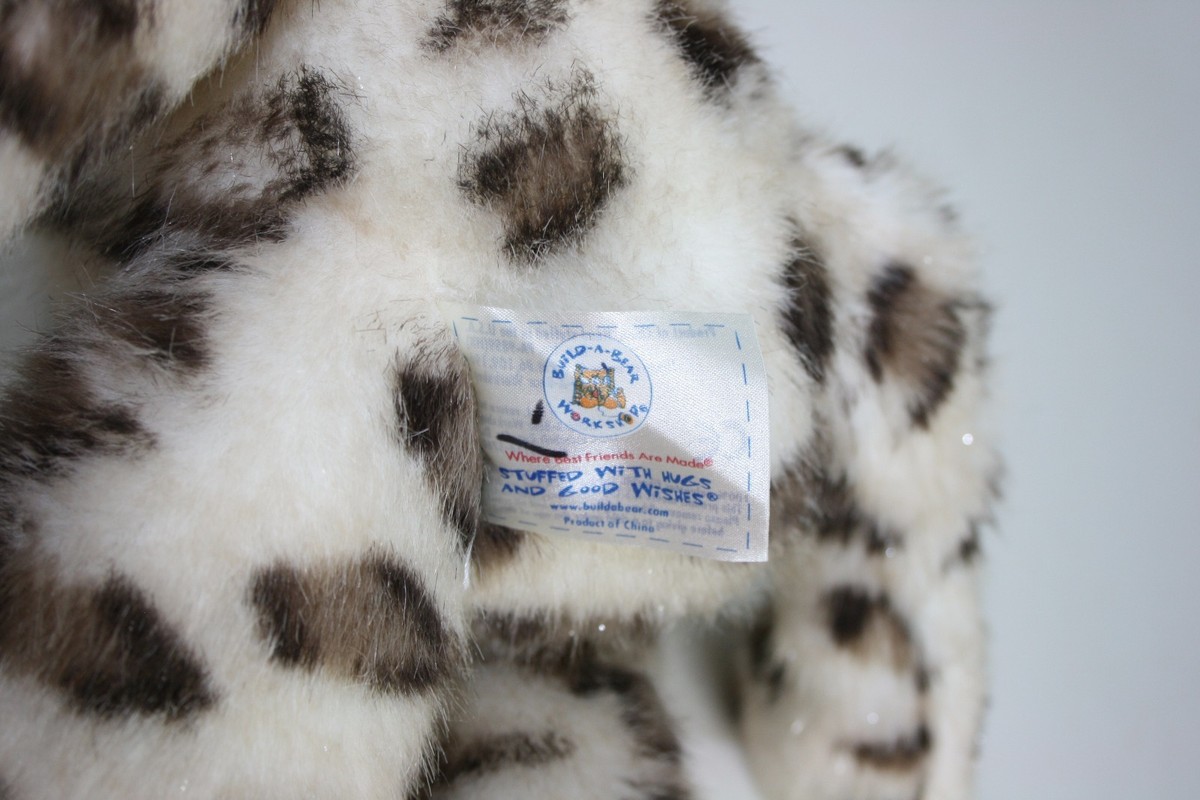 Build A Bear Workshop SPARKLE SNOW LEOPARD CHEETAH CAT 16