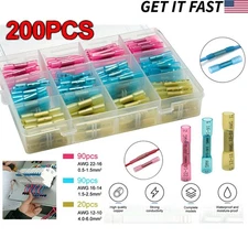 200x Assortment Heat Shrink Wire Connectors Electrical Terminals Crimp Seal US