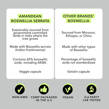 Boswellia Serrata Extract. 500Mg 120 Veggie Capsules. 65 Boswellic Acids wit...