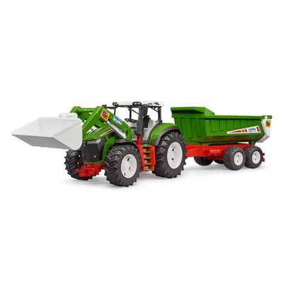 Bruder ROADMAX Traktor mit Frontlader und Kippanhänger Fertigmodell Landwirts...