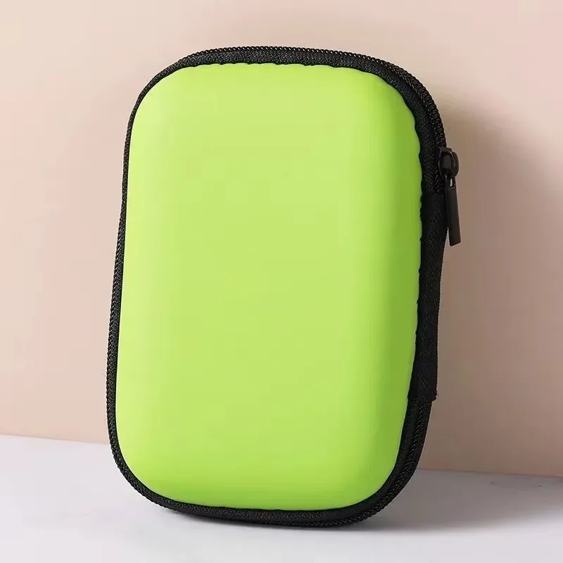 Travel Storage Bag Dopamine Color Portable Cable Earphone Zipper Organizer Pouch