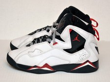 Nike Girls Air Jordan True Flight 343795-100 White Basketball Shoes Sneakers 5Y
