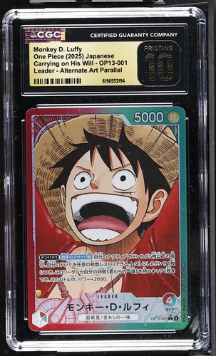 Monkey.D.Luffy (Alternate Art) graded CGC 10 for sale on eBay