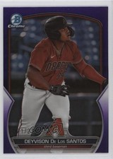 2023 Bowman Draft Chrome Purple Refractor 71/250 Deyvison De Los Santos 4a2