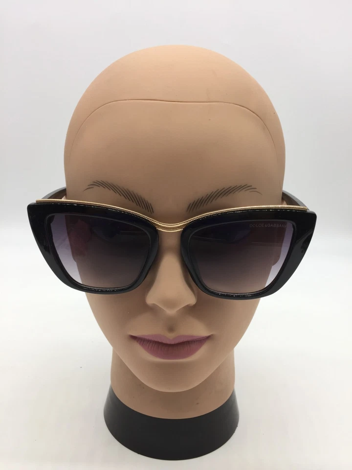 Dolce & Gabbana Black Sunglasses Trendy Designer 55-18-142 Grey Lens - Image 2 of 4