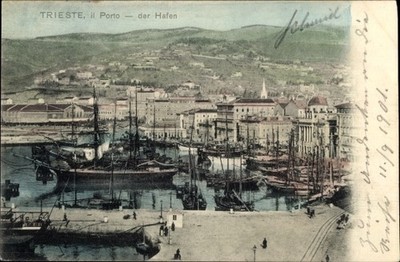 Ak Trieste Friuli Venezia Giulia, Il Porto, Hafen, KuK Marine,... - 10518114