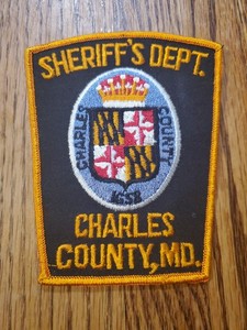 Vintage Charles County Sheriff's Office shoulder patch from Maryland.