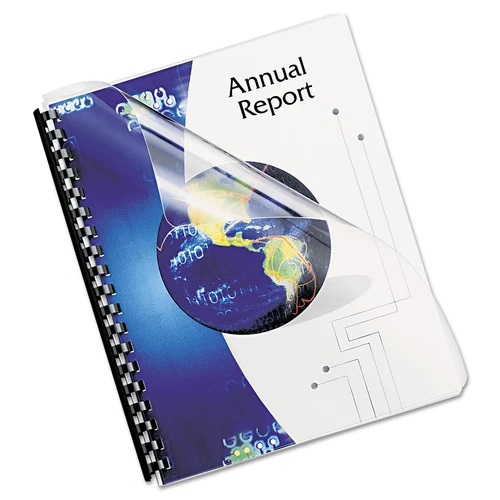 Fellowes Crystals Presentation Covers with Round Corners 11 1/4 x 8 3/4 Clear