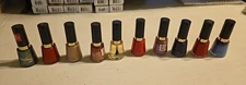 10 PC REVLON ASSORTED COLORS NAIL ENAMEL NAIL POLISH MIXED LOT