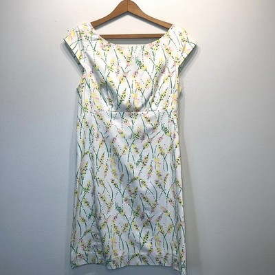 Lilly Pulitzer Misses Allura Dress Grass Happy Floral Print
