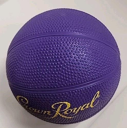 CROWN ROYAL WHISKEY Purple Mini Basketball ~ New - Picture 4 of 4