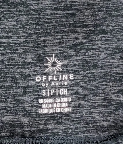 Offline by Aerie Real Me Joggers Foldover Waist Pockets Yoga Size Small Gray - Picture 3 of 8