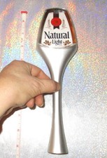 Natural Light Double Sided Beer Tap Handle bar decoration 10 inch Man Cave rare