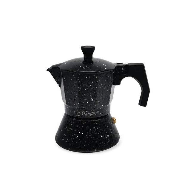 Induktion Espressokocher 3 Tassen 150Ml Granit Mokkakanne Maestro MR-1667-3-image
